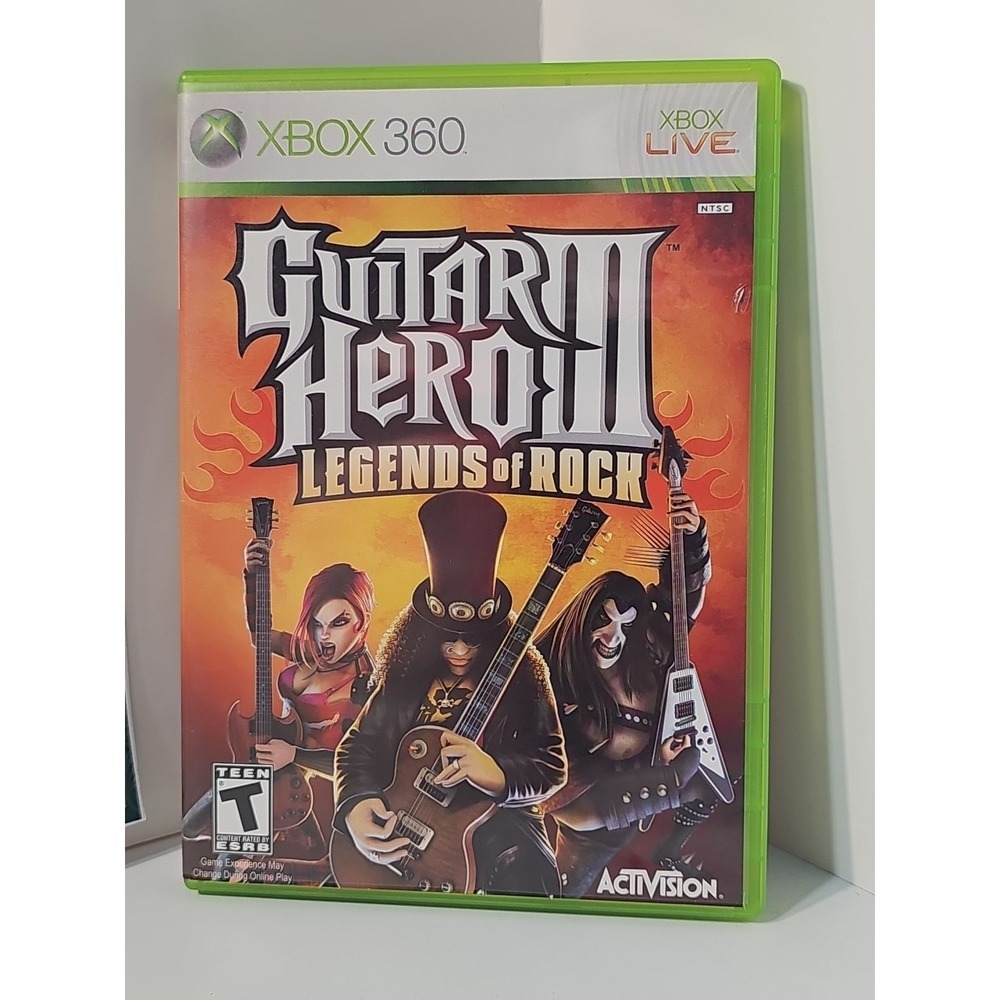 Guitar Hero III: Legends of Rock (Microsoft Xbox 360, 2007)